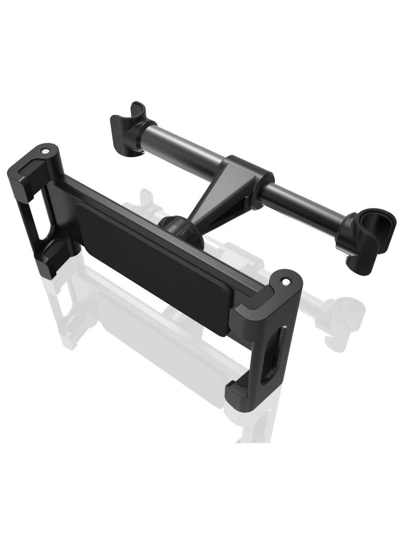 Aluminium, Silicone Car Tablet Stand, Car Headrest Tablet Holder Stand for 4.7-12.9 inches Mobile Phone iPad Tablet PC Back Seat Car Holder Stand Mount - Image 1
