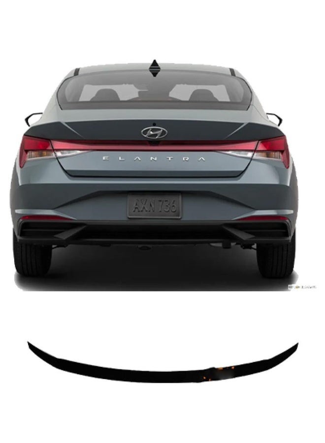 Rear Spoiler Wing for Hyundai Elantra 2021–2025 colorless Sporty Exterior Styling Easy Installation