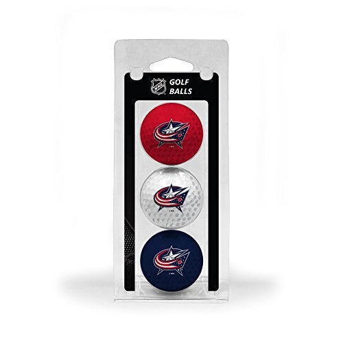 Team Golf NHL Columbus Blue Jackets 3 Golf Ball Pack Regulation Size Golf Balls, 3 Pack, Full Color Durable Team Imprint - Image 1