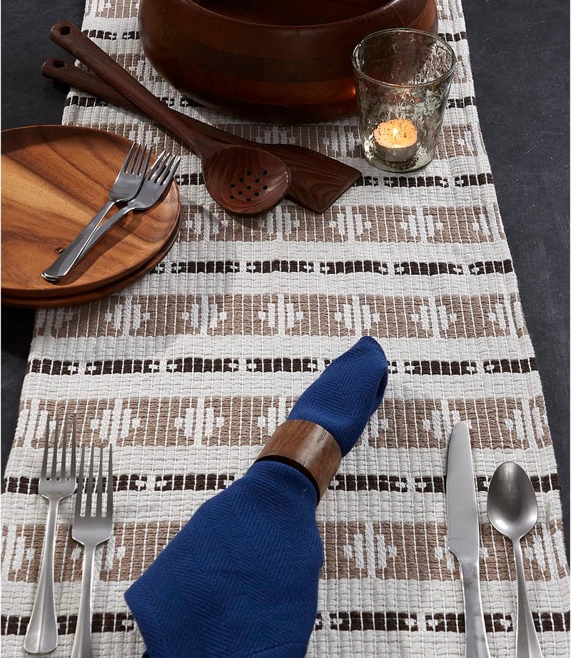 DII CAMZ11273 Southwest Table Runner, Dark Brown/Stone - Image 5