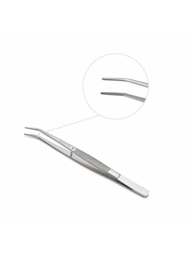 Rolybag Stainless Steel Tweezers, with Curved Serrated Tip Multipurpose Tweezers Sewing Machine Tweezers Forceps for Craft Repairing (2 Pcs set) - Image 5