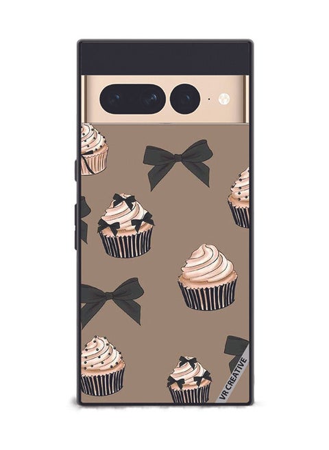 Protective Case Cover For Google Pixel 7 Pro Cupcakes Design Multicolour
