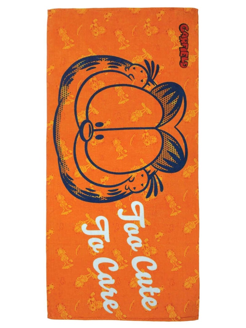 Athom Living Garfield Kids Cotton Bath Towel, Quick Absorbent, Skin-freiendly, Fun Garfield Attractive Printed Bath Towel - Image 1