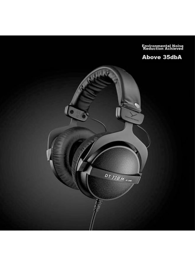 Beyer Dynamic Beyerdynamic Dt 770 M, Over-ear, Professional Recording, Closed-back Monitoring Headphones, 80 Ohm Low Impedance Version - Image 2