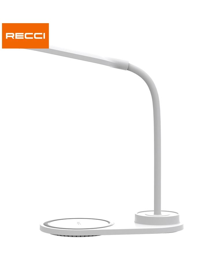 Recci Wireless Charger & Lamp 2 in 1 White RLS-L08 - Image 2