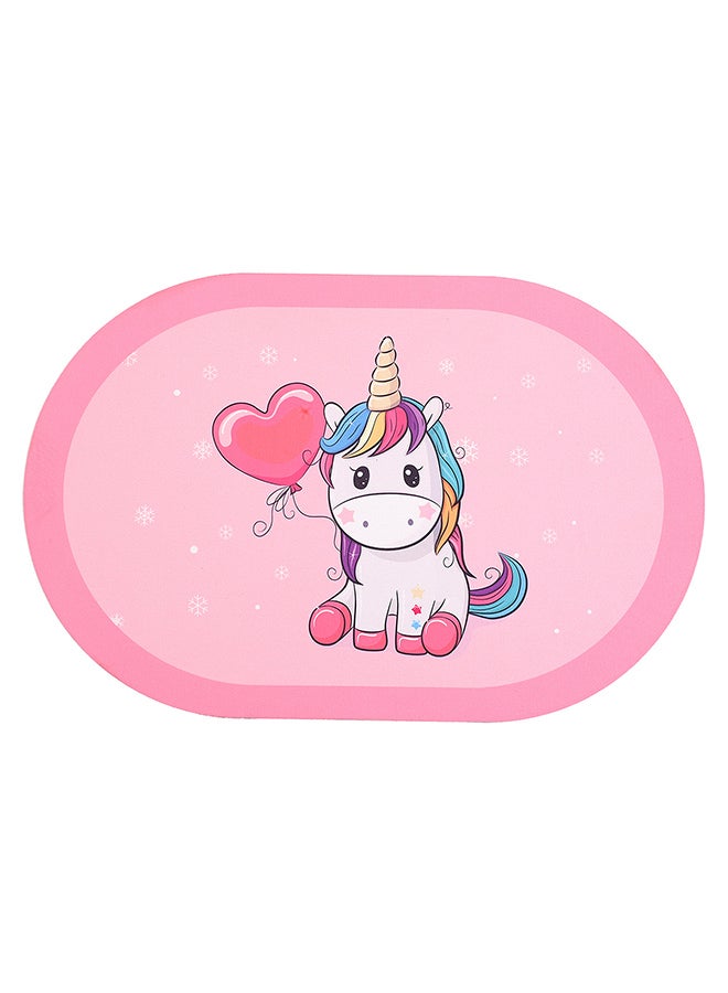 Status Contract Super Water Absorbent Soft Doormat, Quick Dry Dirt Barrier For Home, Bathroom, (40X60Cm) (1, Blue Unicorn) - Image 2