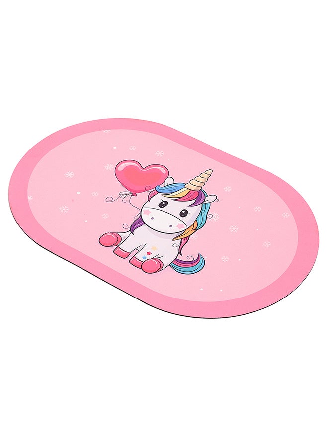 Status Contract Super Water Absorbent Soft Doormat, Quick Dry Dirt Barrier For Home, Bathroom, (40X60Cm) (1, Blue Unicorn) - Image 3