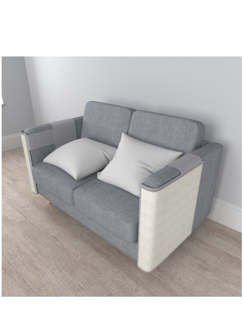 Arabest واقي للأريكة من خدش القطط، واقي أثاث من خدش القطط، وسادة خدش لحماية أثاث السيزال الطبيعي للقطط، سجادة خدش للسرير، الأريكة، الأريكة، المقعد، الكرسي - Image 2