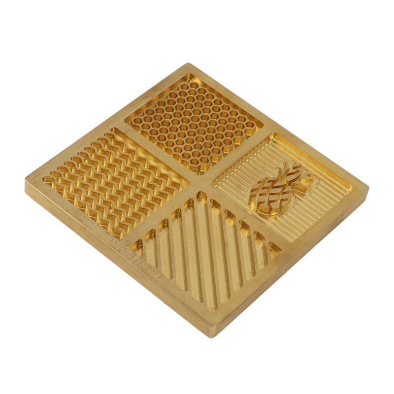 Brass Ice DIY Tray Personalized Square Cocktails Ice Stamp Tray for Ice Cocktails Whiskey Bartender - Image 3