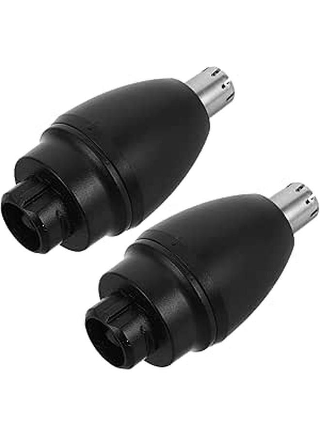 Universal Replacement Nose Hair Trimmer Heads 2 Pack Mens Grooming Accessories - Image 1