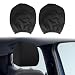 LHDOS 2PCS Soft Car Head Rest Cover Protector Universal Car Seat Headrest Cover Reusable Headrest AntiDirty Covers Car Headrest Protector Auto Interior Decorative Accessories for Cars Trucks Black - Image 2