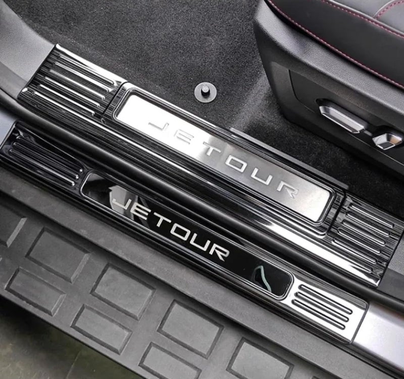 Vierex Jetour T2 Stainless Steel Door Sill Plates - Image 2