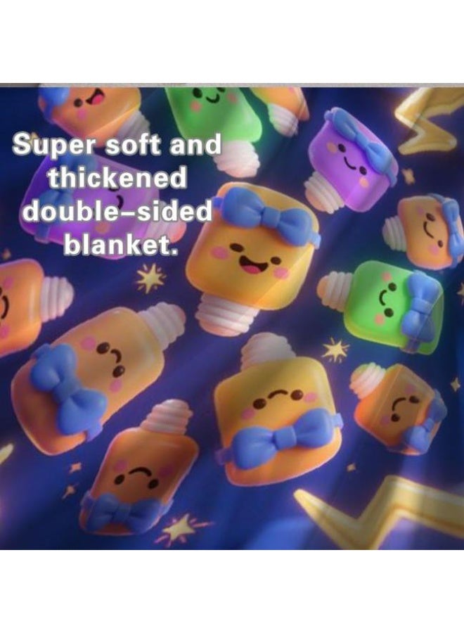 general Wisdom Fairy (latest) flannel thin blanket (warm and comfortable, suitable for sleep, game use, dust and sandproof) 150cm*200cm - 57 - Image 5