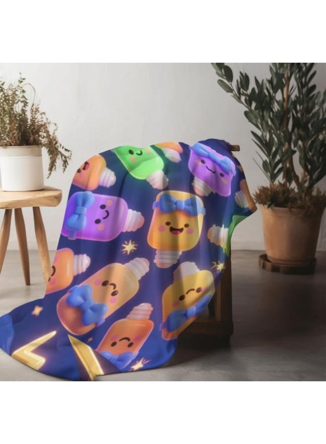 general Wisdom Fairy (latest) flannel thin blanket (warm and comfortable, suitable for sleep, game use, dust and sandproof) 150cm*200cm - 57 - Image 3