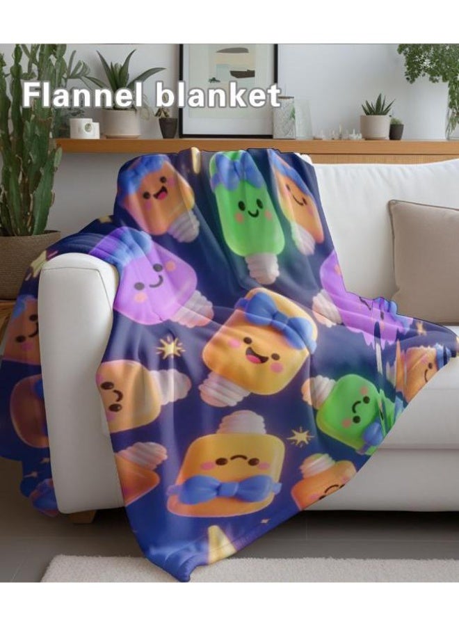 general Wisdom Fairy (latest) flannel thin blanket (warm and comfortable, suitable for sleep, game use, dust and sandproof) 150cm*200cm - 57 - Image 4