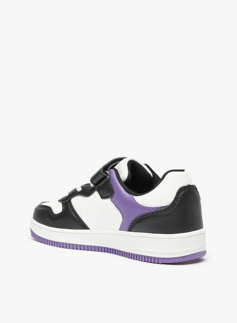 كابا Boys Colourblock Sneakers with Hook and Loop Closure