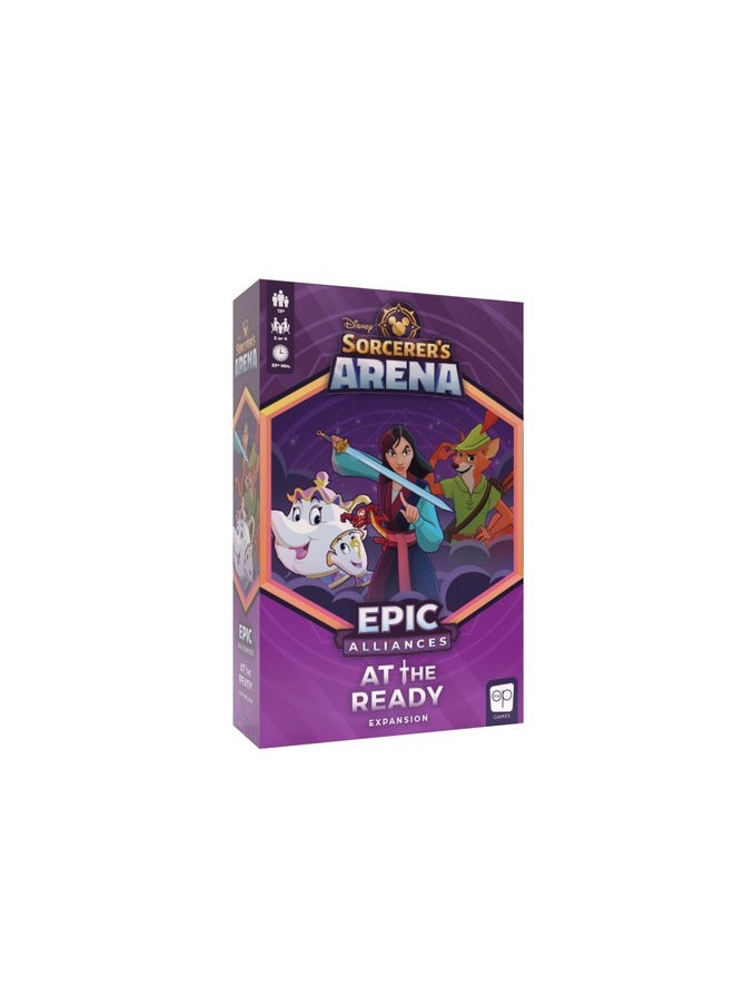 USAopoly Disney Sorcerer’S Arena: Epic Alliances At The Ready Expansion ; Featuring Robin Hood Mrs. Potts And Mulan ; Officially Licensed Disney Strategy & Family Board Game ; Ages 13+  - Image 1