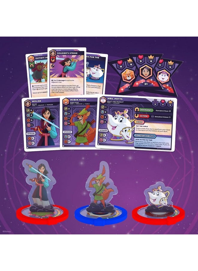 USAopoly Disney Sorcerer’S Arena: Epic Alliances At The Ready Expansion ; Featuring Robin Hood Mrs. Potts And Mulan ; Officially Licensed Disney Strategy & Family Board Game ; Ages 13+  - Image 4
