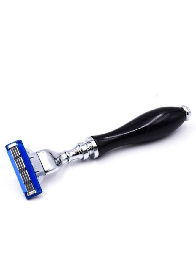 Deluxe Gillette Mach 3 Compatible Razor For A Close Shave Premium Black Resin Handle With Chrome Trim One Gillette Mach 3 Triple Blade Cartridge Included - pzsku/Z012300E3372868CEC045Z/45/_/1677912947/15a68e37-8c44-461b-8e07-7ea6a4b3e42a