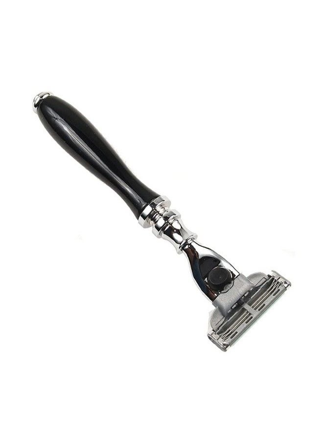 Deluxe Gillette Mach 3 Compatible Razor For A Close Shave Premium Black Resin Handle With Chrome Trim One Gillette Mach 3 Triple Blade Cartridge Included - pzsku/Z012300E3372868CEC045Z/45/_/1677912961/3bacbeb1-99dc-4b33-9907-ec407bf9fbf3