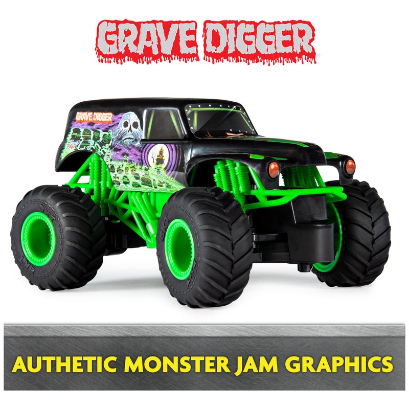 Monster Jam, Official Grave Digger Remote Control Monster Truck, 1:24 Scale, 2.4 GHz, Kids Toys for Boys and Girls Ages 4 and up - Image 3