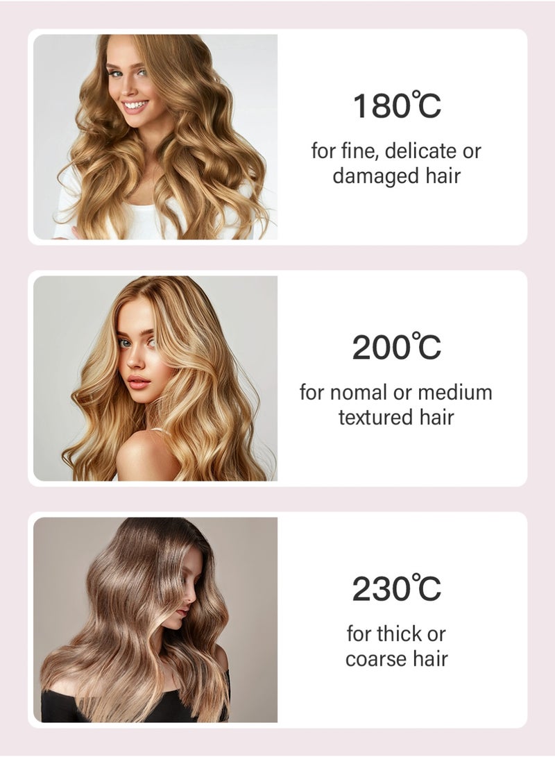 KinseiBeauty Automatic Hair Curler 32mm 36mm Dual Barrels 3 Temperature Modes Lightweight Easy Operation Perfect Gift for Women in Festivals - Image 5