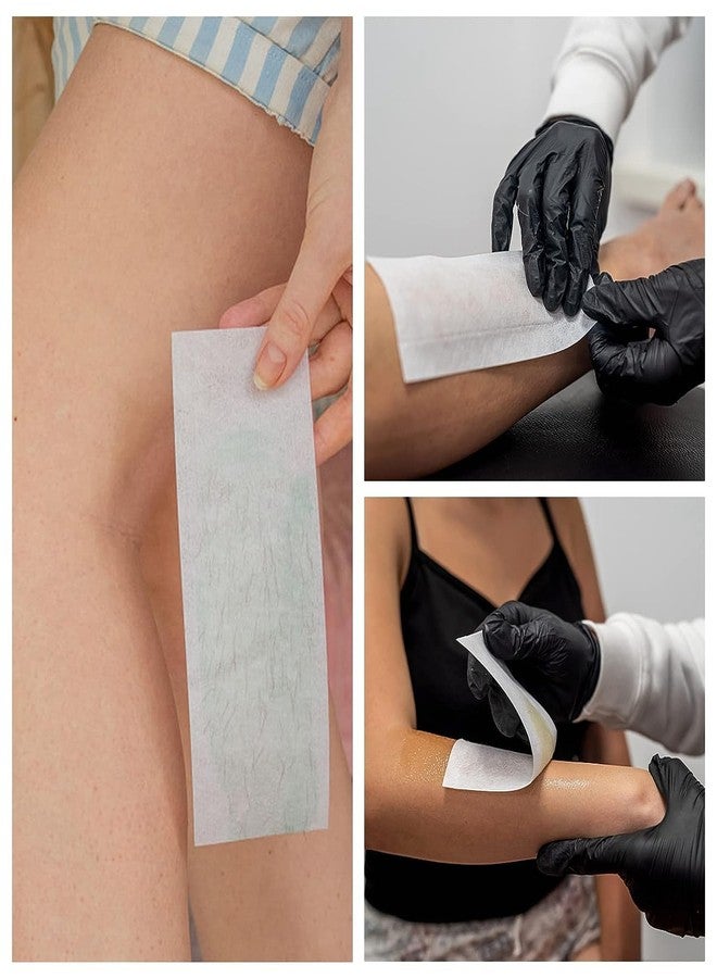 BTYMS 400 Pieces Large Non Woven Wax Strips 7.5 x 2.6 Inches Body and Facial Hair Removal Waxing Strips Soft Waxing Paper Sheets - Image 3