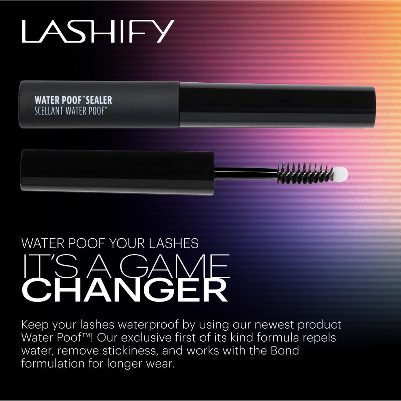 Lashify Water Poof Sealer to Remove Stickiness, Repel Water & Improve Longevity for DIY Lash Extensions, Black - Image 3