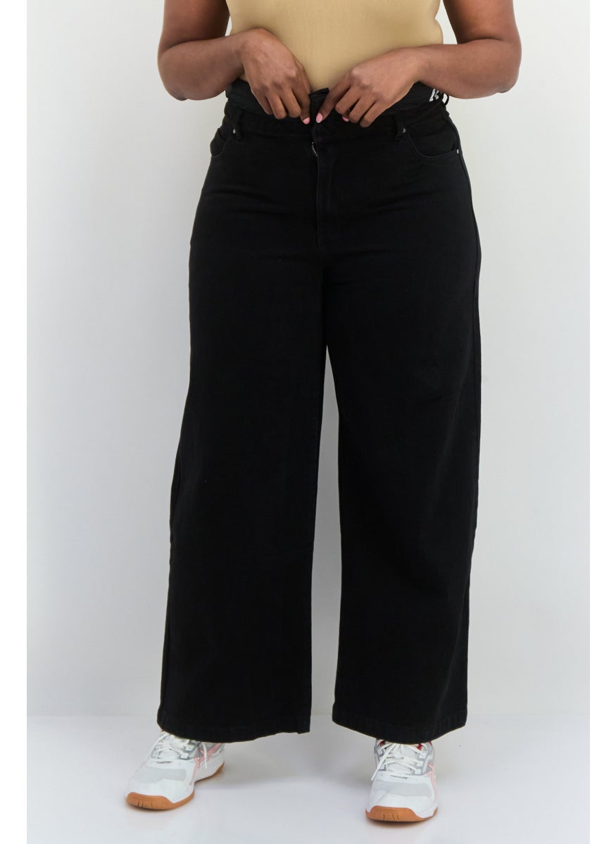 adidas Originals - Adidas Originals x KseniaSchnaider Women Sportswear Fit Outdoor jeans, Black - Image 1