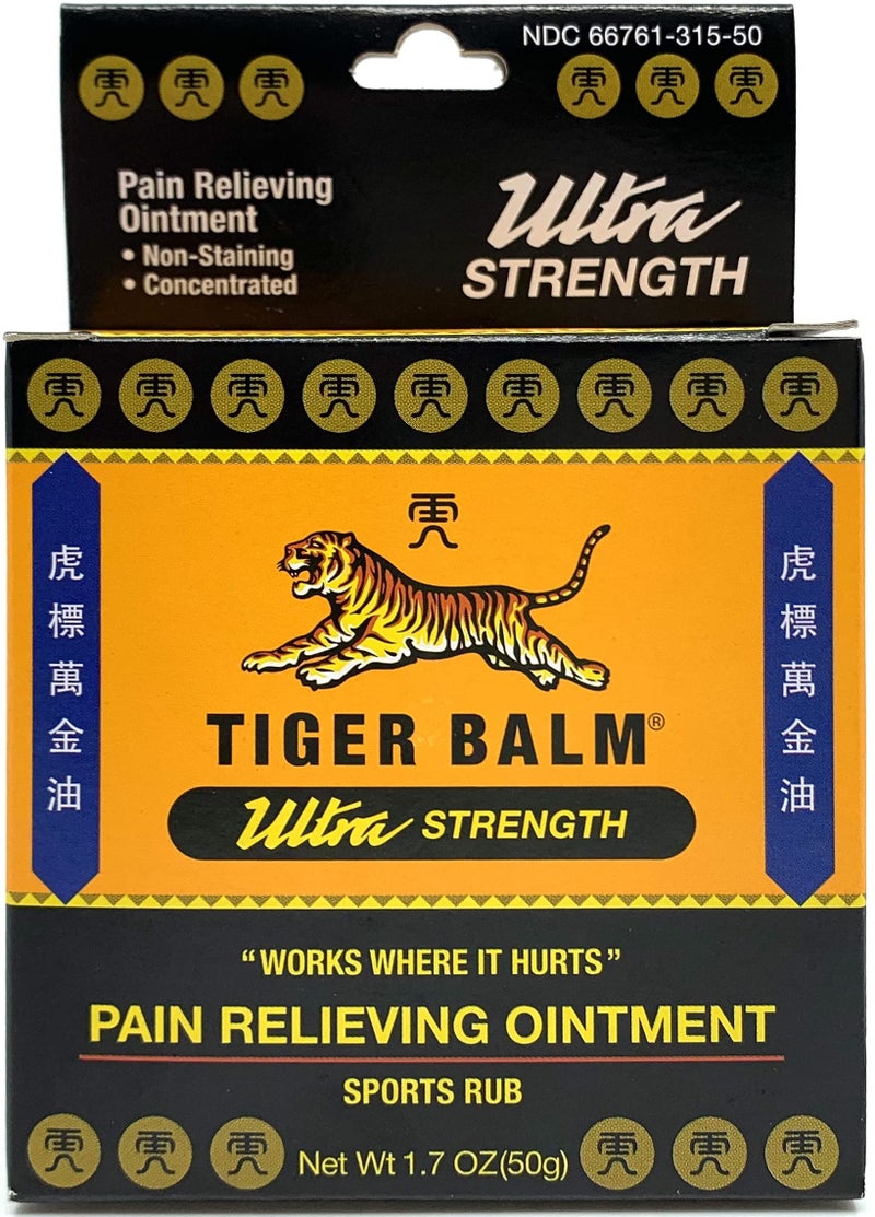 Tiger Balm Pain Relieving Ointment, Sports Ultra, 50g â€“ Professional Size â€“ Sports Rub Ultra Strength â€“ Relief for Hand Arthritis Ultra - Image 2