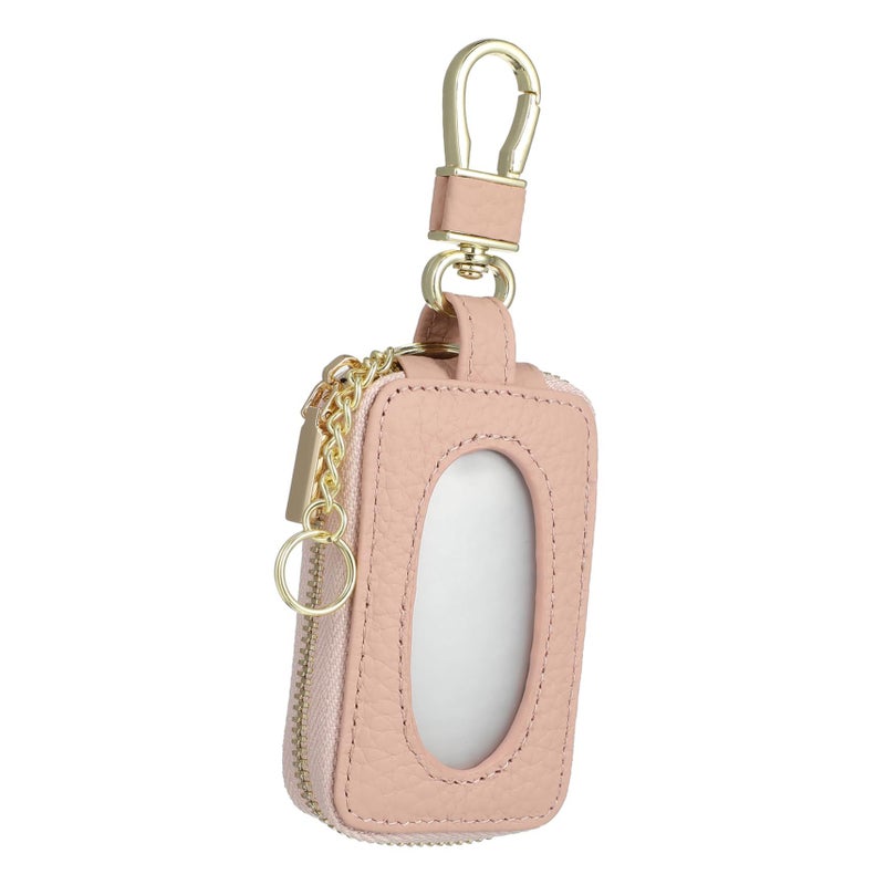 Women Car Key Bag Sleek Zippered Key Fob Case Compact Keychain Pouch For Keys - Image 1