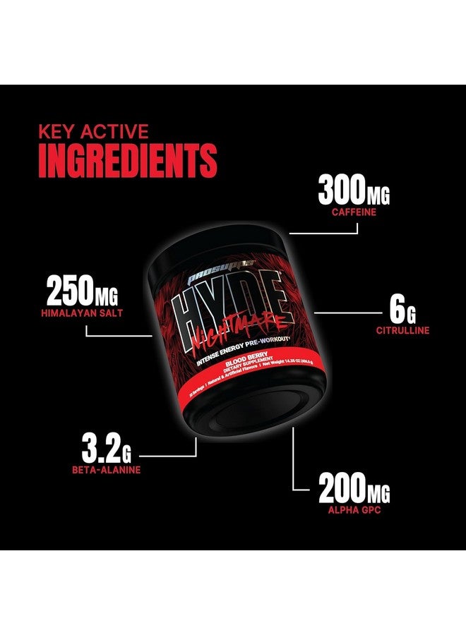 ProSupps PROSUPPS Mr. Hyde Nightmare Pre Workout Powder with Caffeine & Beta Alanine - Preworkout for Intense Energy, Mental Focus & Performance - Gym & Fitness Supplements (Blood Berry, 30 Servings) - Image 3