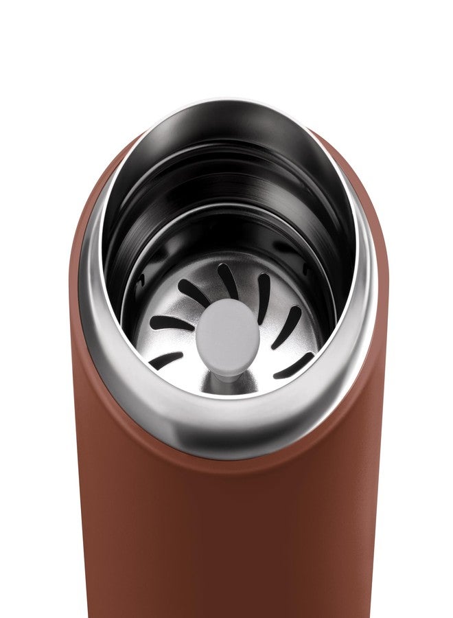 FELLOW فيلو 12 أونصة كارتر موف كوب السفر - كوب قهوة سفر معزول بالفراغ من الفولاذ المقاوم للصدأ - كوب قهوة مع داخل خزفي وحماية من الرش - سينا - Image 5