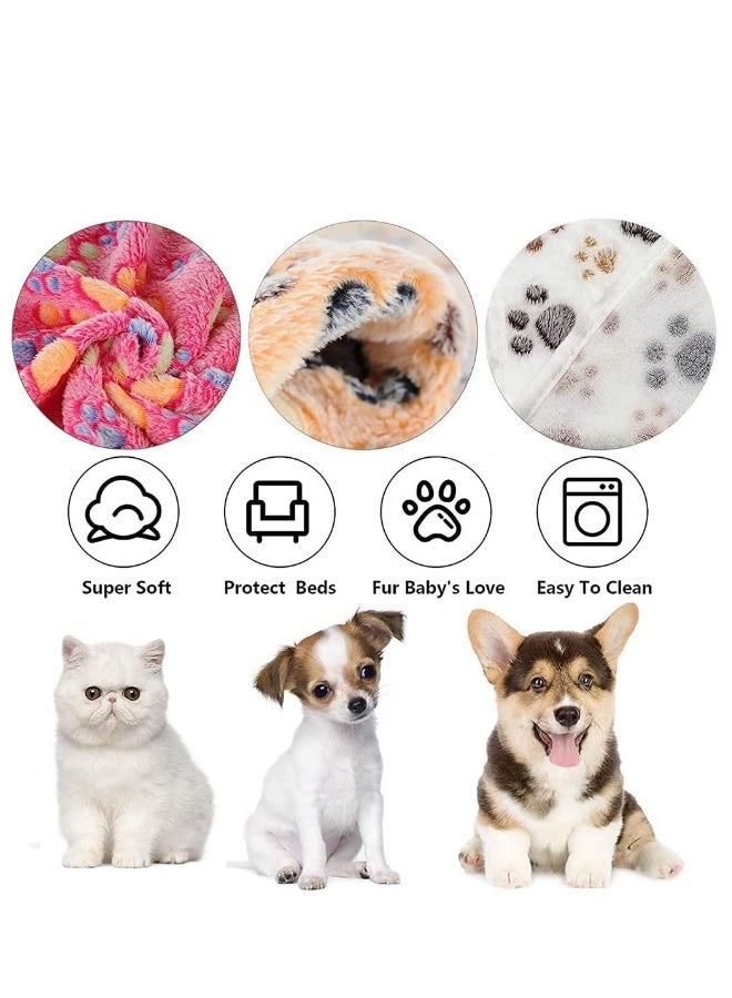 أغطية جراء الكلاب، عبوة من 3 قطع تتميز بكونها ناعمة للغاية ودافئة، حصيرة نوم رقيقة من الفرو الفاخر، بطانيات للحوامل الفاخرة - Image 5