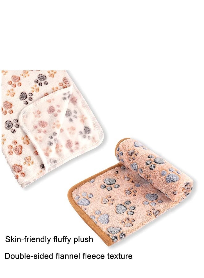 أغطية جراء الكلاب، عبوة من 3 قطع تتميز بكونها ناعمة للغاية ودافئة، حصيرة نوم رقيقة من الفرو الفاخر، بطانيات للحوامل الفاخرة - Image 3