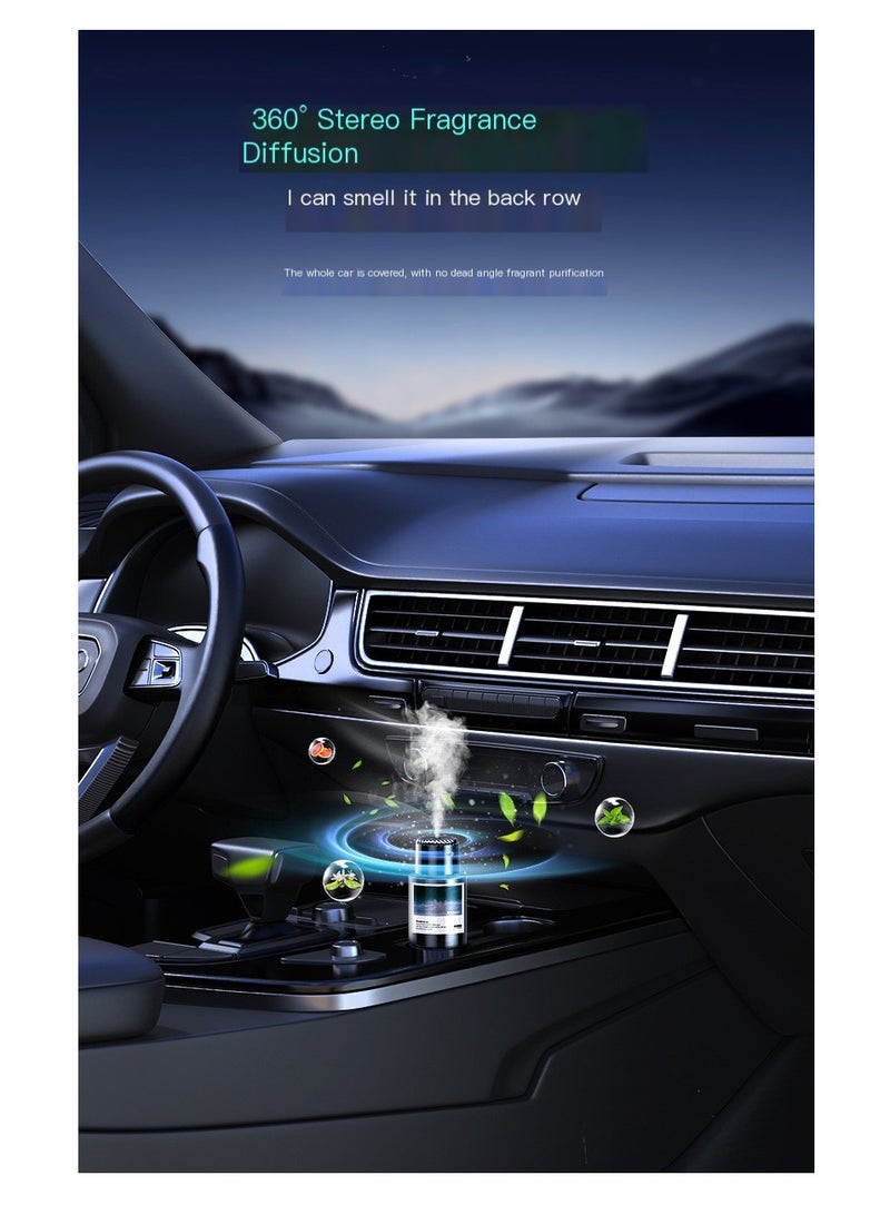 ليفي معطر هواء السيارة مع جهاز عرض النجوم الذكي – معطر هواء السيارة | معطر هواء للسيارة، عطر هواء وموزع هواء - موزع عطر رذاذ بارد قابل لإعادة الشحن USB مع رائحة كولونيا ممتازة للسيارة والمنزل والمكتب وغرفة النوم | معطر جو للسيارة والمنزل، جهاز توزيع العطور الذكي - Image 4