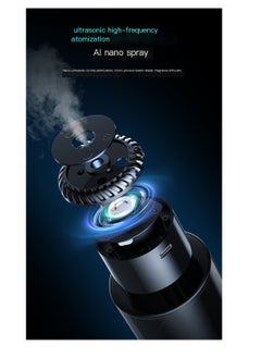 LIVVY Car Air Freshener with Smart Starry Projection – معطر هواء السيارة | Car Air Freshener, Air Fragrance & Air Diffuser – Rechargeable USB Cool Mist Perfume Dispenser with Premium Cologne Scent for Car, Home, Office & Bedroom | معطر جو للسيارة والمنزل، جهاز توزيع العطر الذكي  - Image 3