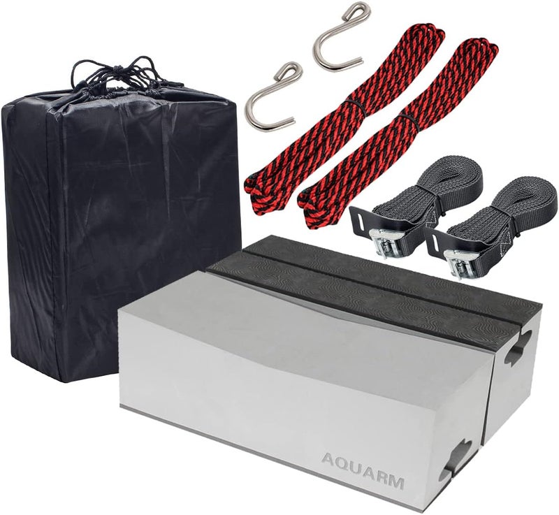 AQUARM Universal Kayak Carrier Kit Kayak Foam Blocks for Roof Soft Standard Replacement Car Top Roof Racks Pads with Tie-Downs, 12 inch - Image 1