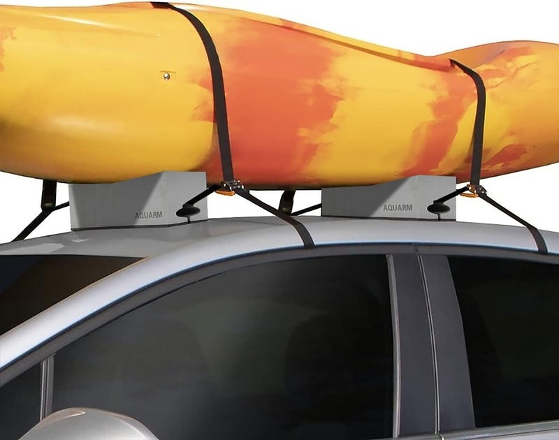 AQUARM Universal Kayak Carrier Kit Kayak Foam Blocks for Roof Soft Standard Replacement Car Top Roof Racks Pads with Tie-Downs, 12 inch - Image 5