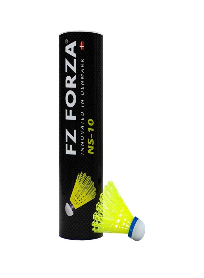 FZ Forza NS-10 Nylon Badminton Shuttlecock, Innovated in Denmark, Medium Speed, 6 Pieces - Image 1