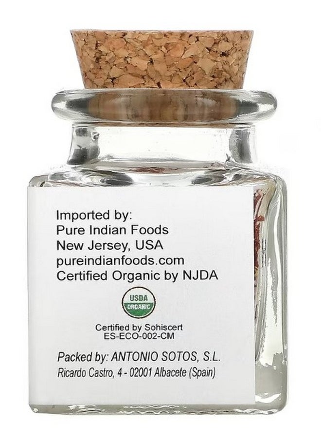 Pure Indian Foods - Organic Saffron 1 g - Image 1