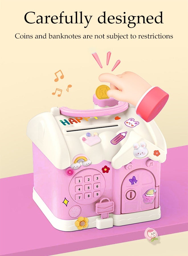 DUNISO Electronic Money Saving Box Mini Password Money Bank Kids Money Saving Box Cash Coin Schedule Planner Auto-Rolling Cash Pocket Money Organiser Upgraded for Boys Girls Toys Birthday Gift - Image 2