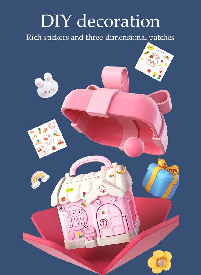 DUNISO Electronic Money Saving Box Mini Password Money Bank Kids Money Saving Box Cash Coin Schedule Planner Auto-Rolling Cash Pocket Money Organiser Upgraded for Boys Girls Toys Birthday Gift - Image 3