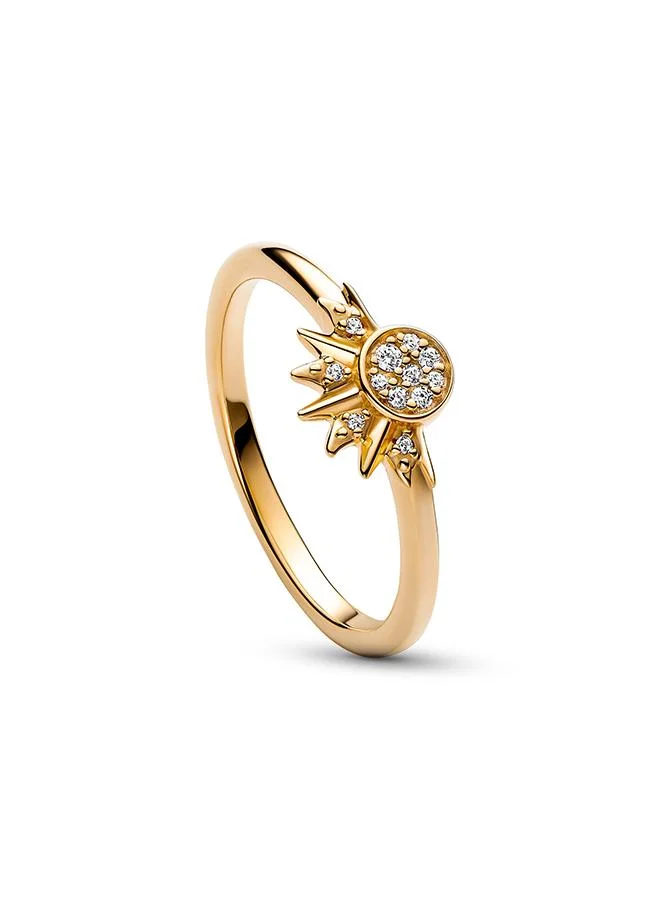 باندورا Celestial Sparkling Sun Ring