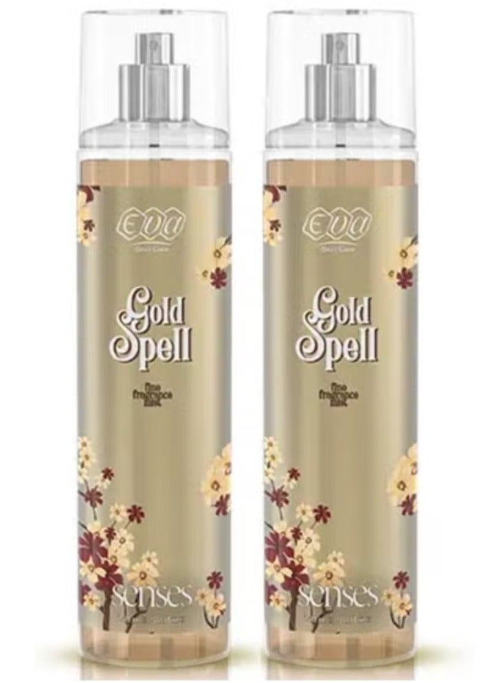 إيفا قطعتين من معطر الجسم ايفا جولد سبيل 240x2 مل - Image 1