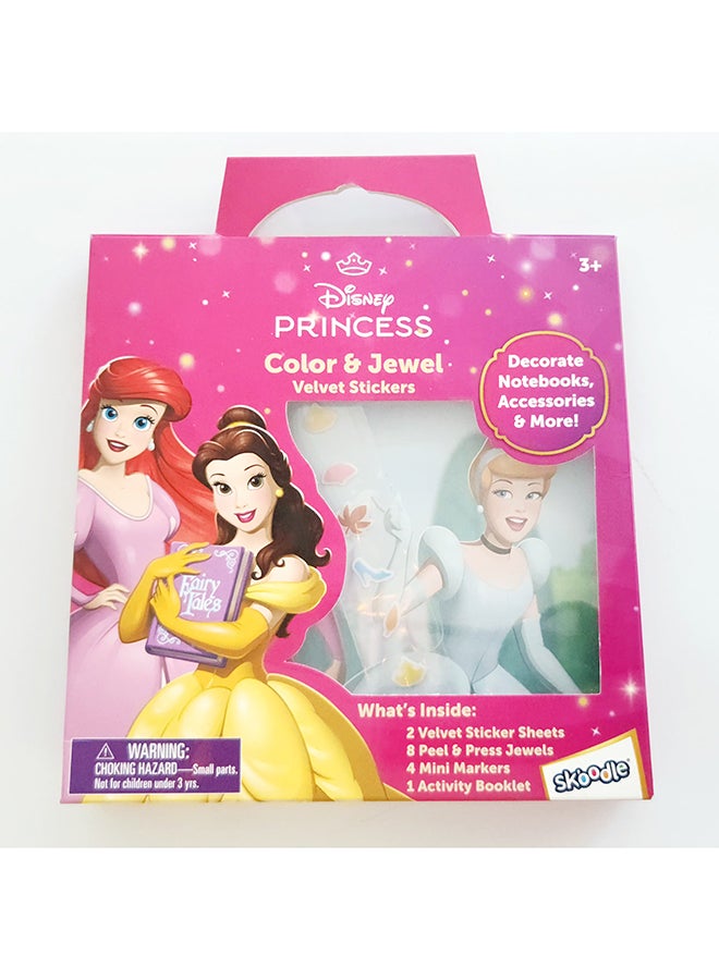 Disney Princess Color & Jewel Velvet Stickers - Image 1