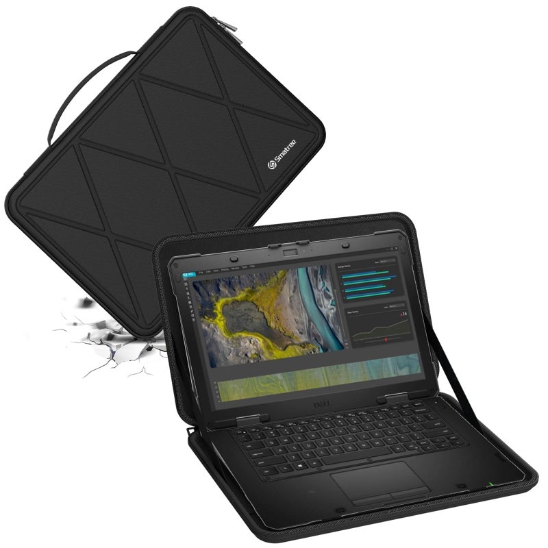 Smatree Smatree Hard EVA Protective Sleeve Case Compatible for 14 inch Dell Pro Rugged 14 Laptop, for 14 inch DELL Latitude 5430 Rugged Laptop, 14 inch DELL Rugged Laptop Sleeve Bag (X8260)  - Image 1