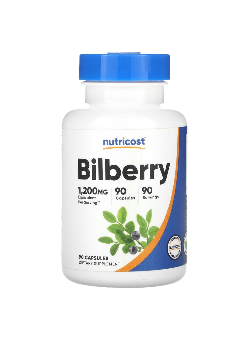 Nutricost Bilberry, 1,200 mg, 90 Capsules