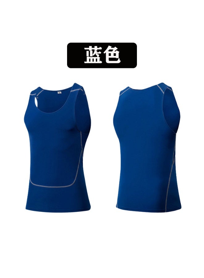 Men Compression Running Vest Quick Dry Training Sleeveless Shirt Gym Bodybuilding Tank Top Sport Fitness Singlets Man Sportswear - Image 1