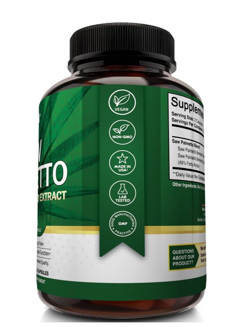 NutriFlair Saw Palmetto Extract 750mg, 120 Capsules - Image 3